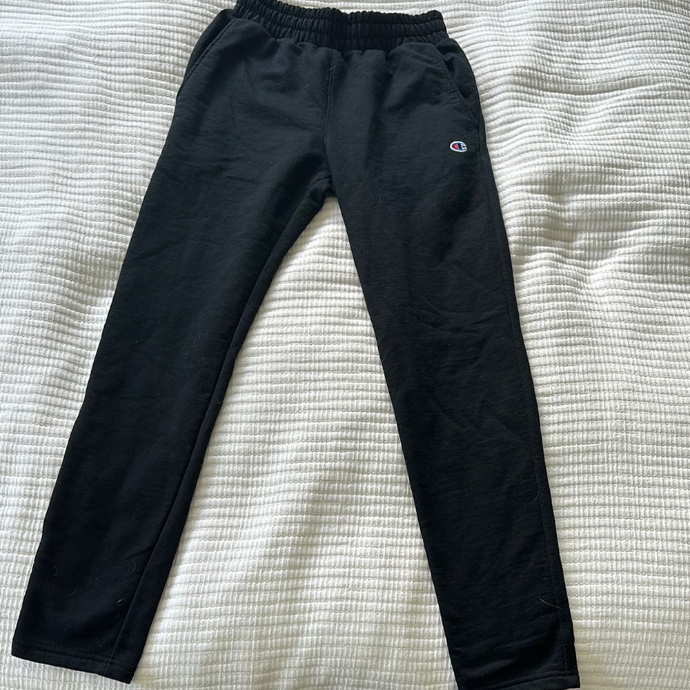 Champion Black Joggers with Logo